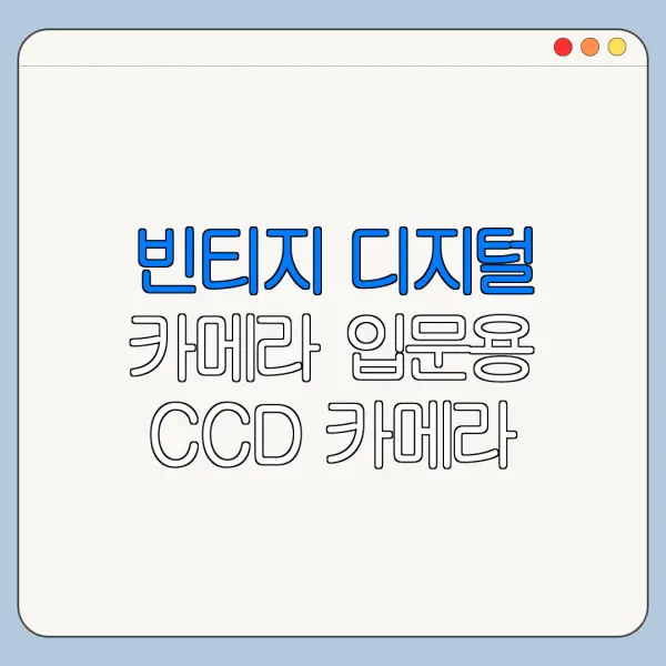 빈티지 디지털 카메라 입문용 CCD 카메라 빈티지 디카 추천 한눈에 비교