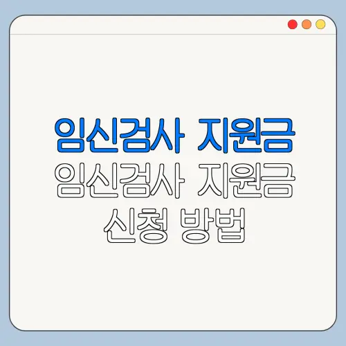 임신검사 지원금 임신검사 지원금 신청 방법 바로가기
